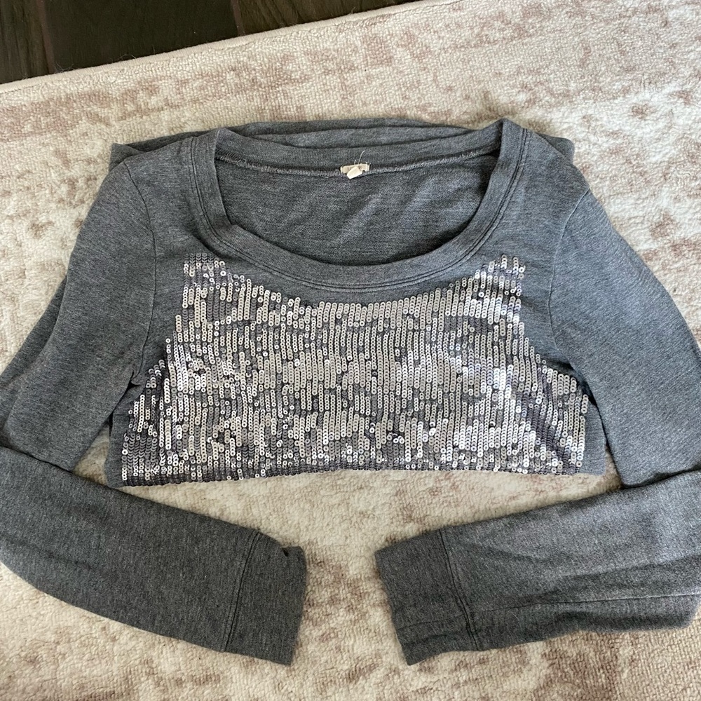 Jcrew Sequin Raglan Pullover - Picture 2 of 3